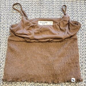 Abercrombie Kids Tan Smocked Camisole